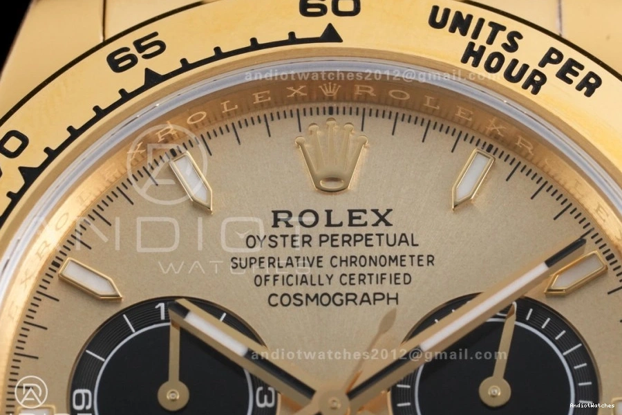 126508 Sub-dial Bracelet Edition On Packable 1:1 Weight 796 Oyster Gain Best DD VSF Black Dial YG Daytona 0730